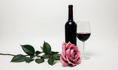 Artificial Romance: A Paper Rose and a Glass of Wine