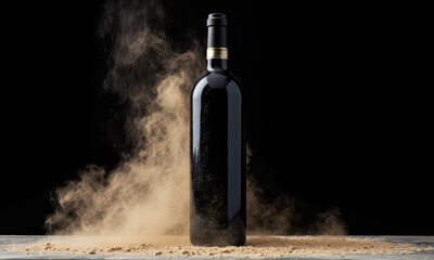 Vintage Cellar Find: A Wine Bottle Covered in Dust