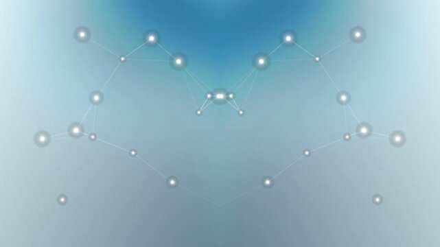 Blue Background with Falling Water Droplets.