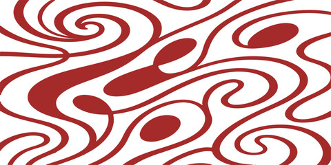 Seamless vector design featuring an abstract pattern of red hearts and swirling flowers on a vintage floral texture backdrop for decorative fabric wallpaper and art © Md