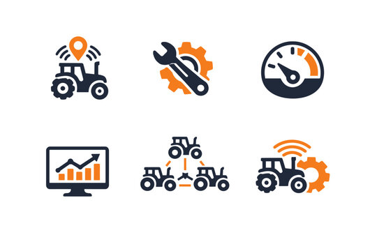 Machine image wrench smart icon gps fuel simple vector background no white