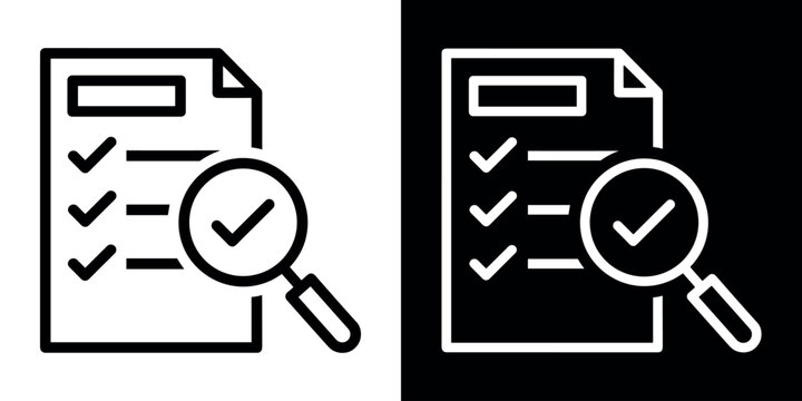Conclusion icon set concept in flat black and white style on clean background vector illustration design.