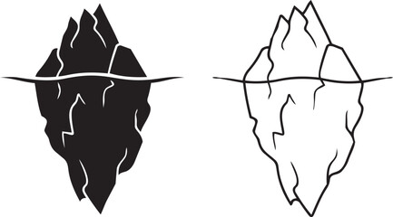 Hidden Depth: A striking portrayal of an iceberg, the visual elegantly captures the essence of what lies beneath the surface.  © Salman