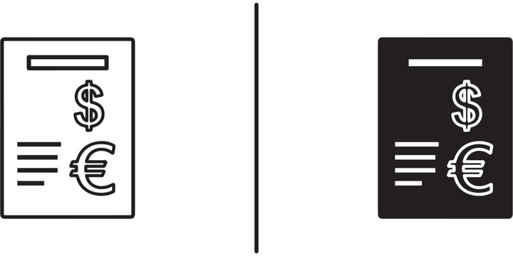 A graphic illustration of currency exchange between dollar and euro