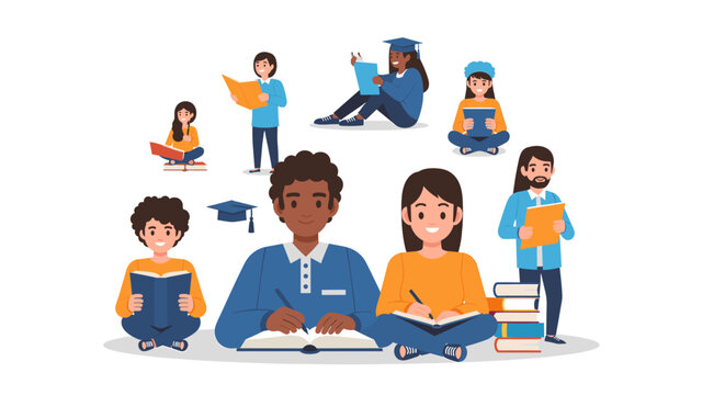 A vibrant illustration evokes movement and progress, perfect for motivational content or business presentations.