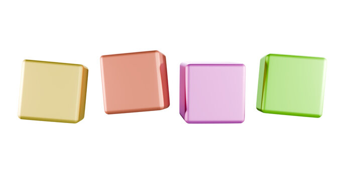 Set of colorful blocks for placing letters or quotes