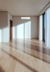 Obraz premium large luxury modern bright interiors room with air conditioning mockup illustration 3D rendering Digitally Generated Image