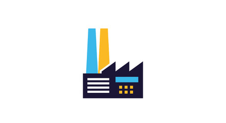 Obraz premium Industrial Factory Icon Graphic Design.