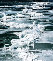 ice on the lake