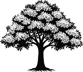 Fototapeta premium tree silhouette vector