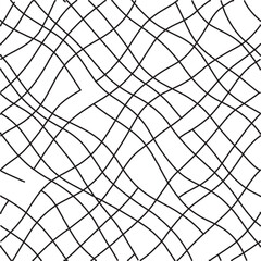 A complex and intricate pattern of intersecting lines creating a dynamic visual effect. Vector