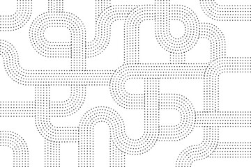 Intricate abstract art showcasing a blend of geometric shapes and patterns. Vector