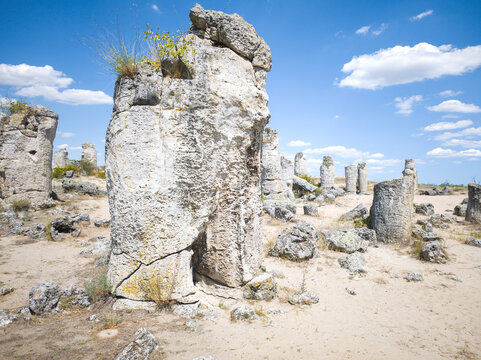 Rock formation Pobiti Kamani (Upright Stones), Bulgaria