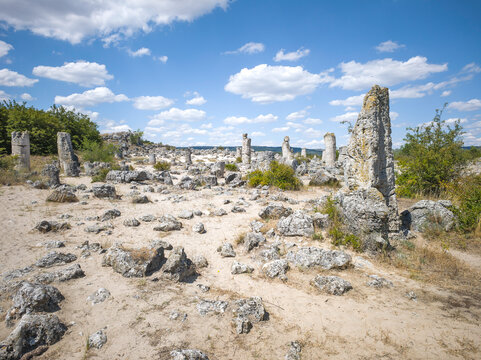 Rock formation Pobiti Kamani (Upright Stones), Bulgaria