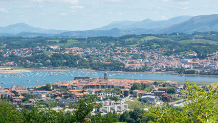 Naklejka premium View of Bay of Biscay, Hondarribia (Spain)