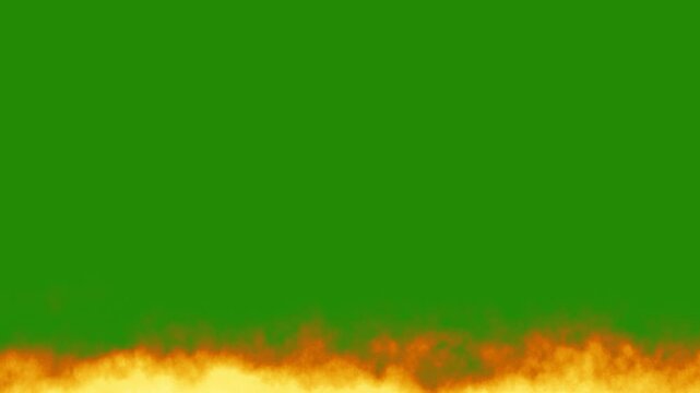 Fire Flames on Green Screen Motion Background Realistic Fire Flames Chroma Key Animation