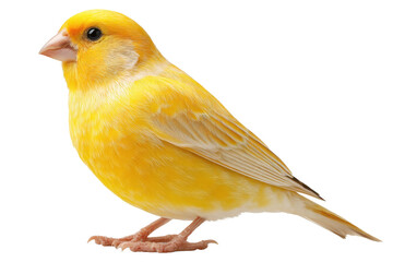 Yellow Canary Isolated on Transparent Background