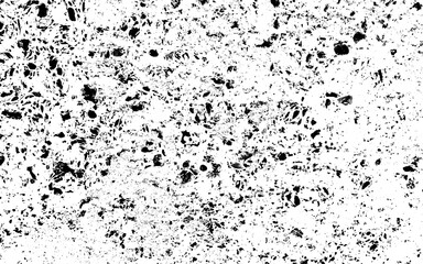 Obraz premium Black and white abstract, dirty, cracked and dotted grunge texture.
