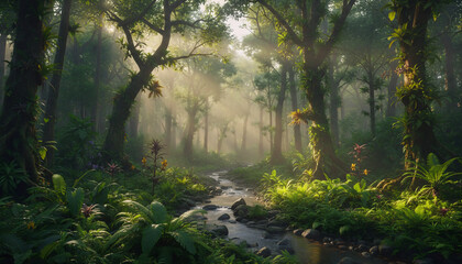 Fototapeta premium morning in the forest