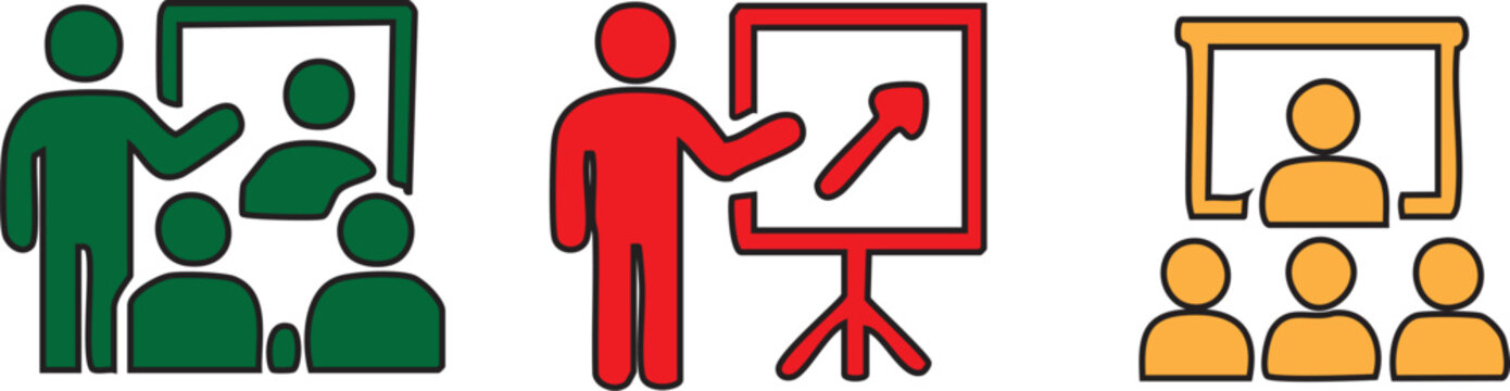 Vector illustration of a spoon and fork on a red abstract background concept featuring a business person icon and sign design symbool