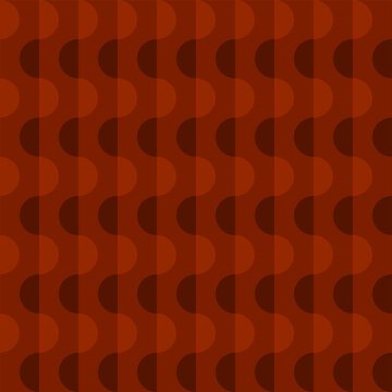 mid century, modern abstract half circles striped seamless pattern and background vector illustration