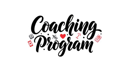 Coaching program text design © Stylo