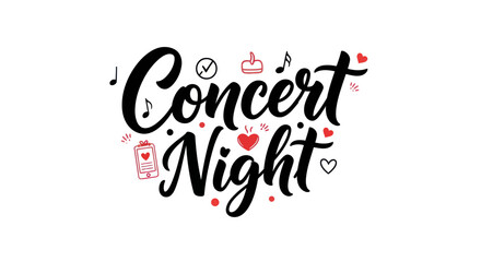 Fototapeta premium Concert night festive event illustration
