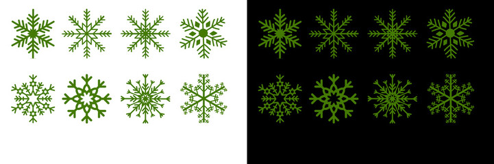 Snowflakes. Snow falling. 