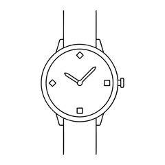vector illustration of an old clock