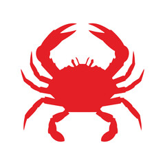 red crab isolated on white background