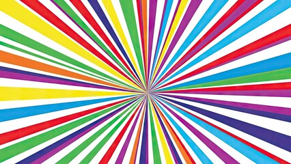 A vibrant and colorful abstract illustration with rainbow hues