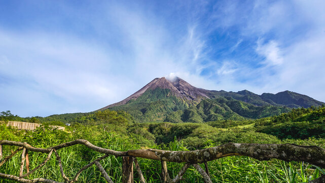 Majestic Mount Merapi Yogyakarta Indonesia
