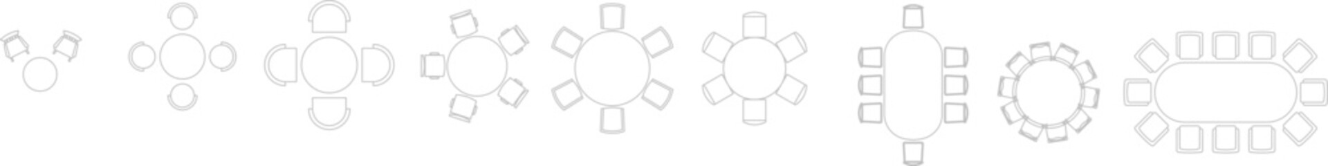 A comprehensive collection of technical vector drawings for architectural and interior design projects, featuring office furniture layouts, modular storage units, electronic equipment, communication d