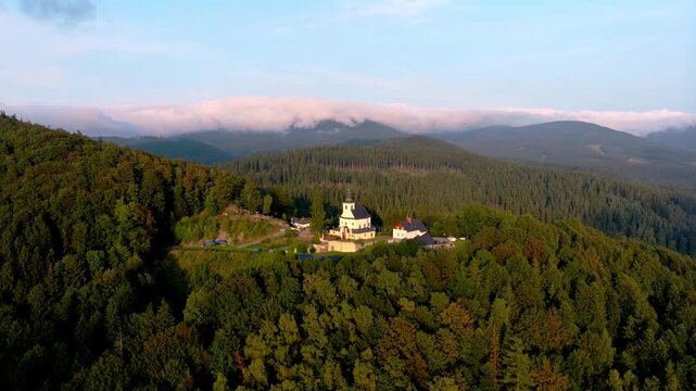 Snowy Maria, Poland, mountains, Lower Silesia ,early autumn