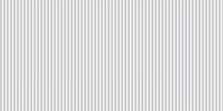 Transparent corrugated plastic ribbed glass background with abstract line patterns. 3D gradient light effects for retail windows or architectural panels. Vintage chrome reflections or polycarbonate.