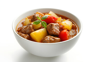 Hungarian Goulash Bowl with Meat and Potatoes