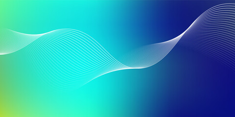 Colorfull background with wavy lines design