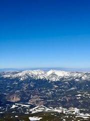 Fototapeta premium view from the top of big sky montana