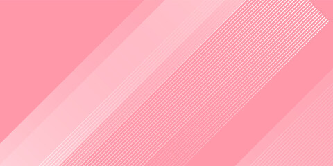 Abstract pink candy color background with halftone texture. Pink candy cream white lines design. Suit for header, footer, wallpaper, presentation