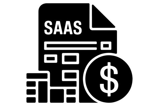 SAAS document icon with dollar currency symbolizing financial data 