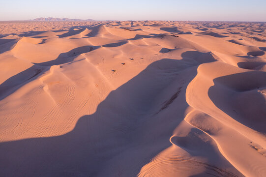 Dramatic Shadow Patterns on Algodones Sand Dunes