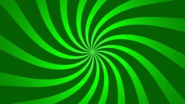 Starburst twirl green moden retro futuristic rotating animated background	