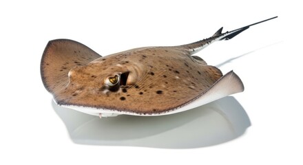 Fototapeta premium Stingray Isolated on White Background.