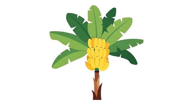 Pineapple on a Palm Tree Illustration.