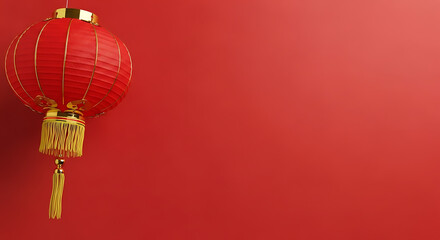 Obraz premium Cultural Celebration, Red Lantern, Festival Atmosphere, Decorative Item, Traditional Setting, Close-up Shot, Symbol of Prosperity