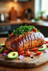 A sophisticated image of delicious food.