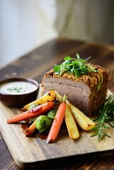 A sophisticated image of delicious food.