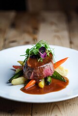 A sophisticated image of delicious food.