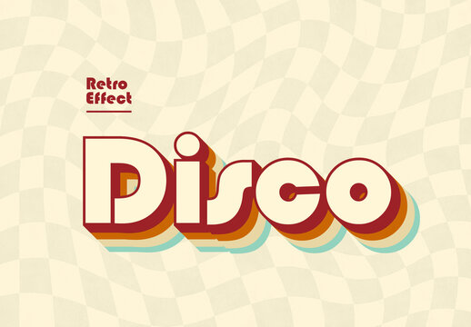 Retro Layered Text Effect