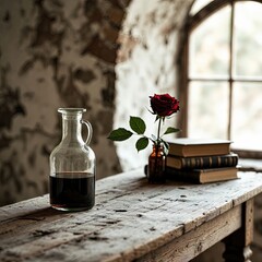 
Sophisticated image in rustic minimalist style.